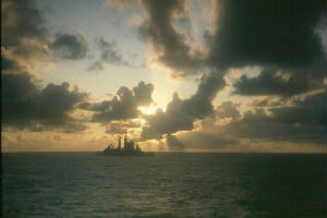 A BEAUTIFUL ENDING TO A HARD DAY AT SEA